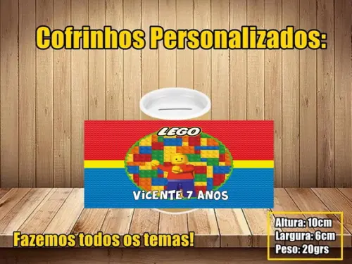 Cofrinho Personalizado Lego
