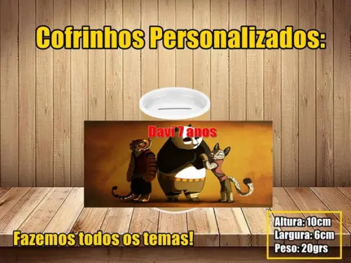 Cofrinho Personalizado Kung Fu Panda