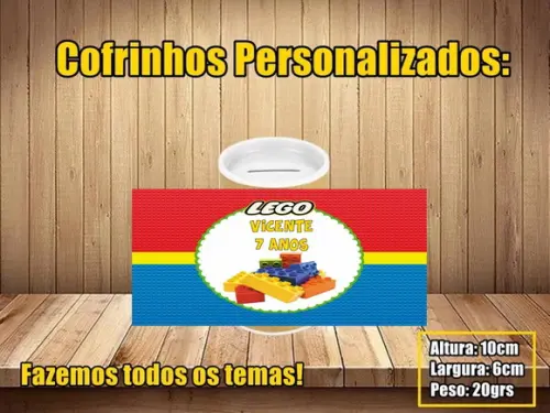 Cofrinho Personalizado Lego