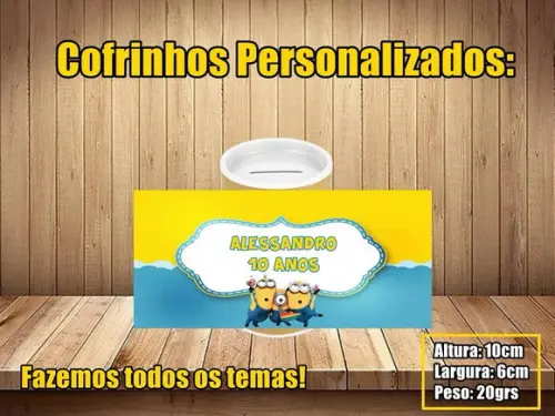 Cofrinho Personalizado Meu Malvado Favorito