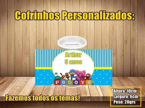 Cofrinho Personalizado Pocoyo