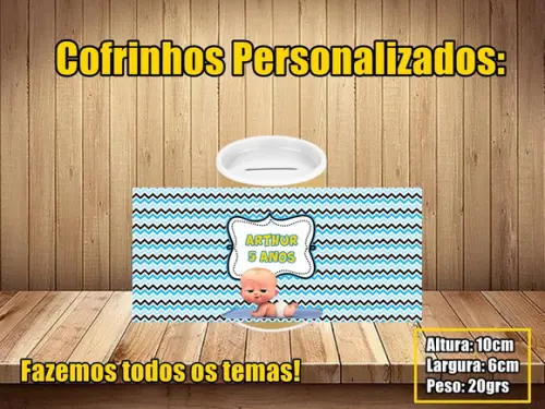 Cofrinho Personalizado Poderoso Chefinho