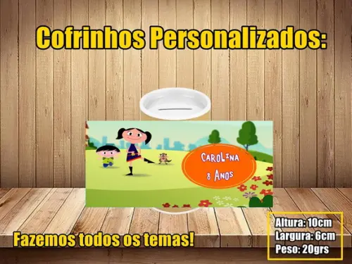 Cofrinho Personalizado Show da Luna