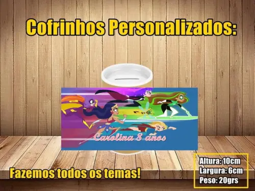 Cofrinho Personalizado Super Hero Girls