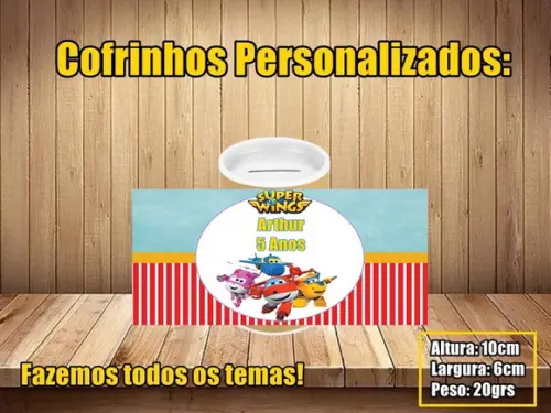 Cofrinho Personalizado Super Wings