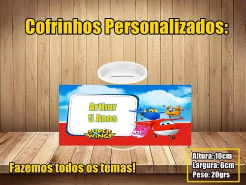 Cofrinho Personalizado Super Wings