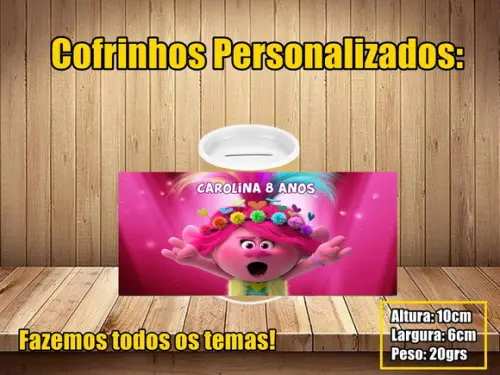 Cofrinho Personalizado Trolls
