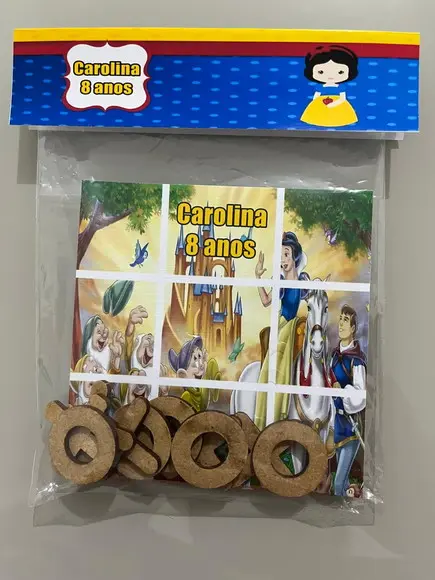 Jogo da Velha Personalizado Branca de Neve