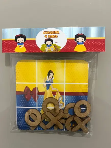 Jogo da Velha Personalizado Branca de Neve