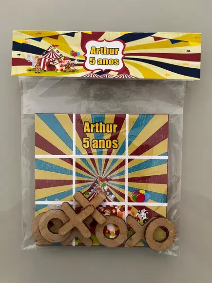 Jogo da Velha Personalizado Circo
