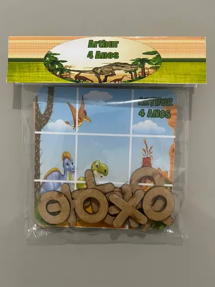Jogo da Velha Personalizado Dinossauro