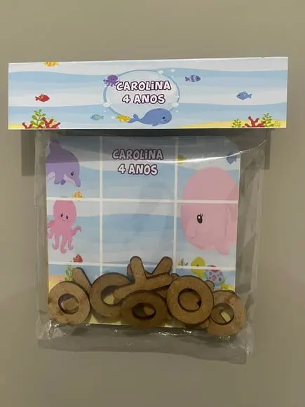 Jogo da Velha Personalizado Fundo do Mar