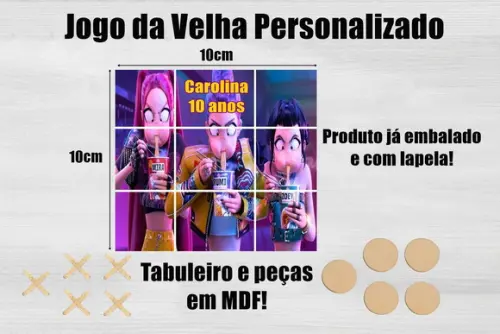 Jogo da Velha Personalizado Guerreiras do Kpop