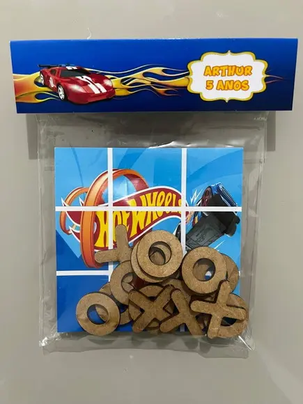 Jogo da Velha Personalizado Hot Wheels