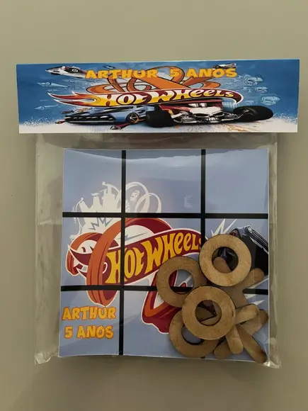 Jogo da Velha Personalizado Hot Wheels