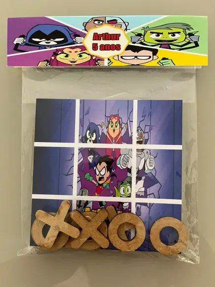 Jogo da Velha Personalizado Jovens Titãs