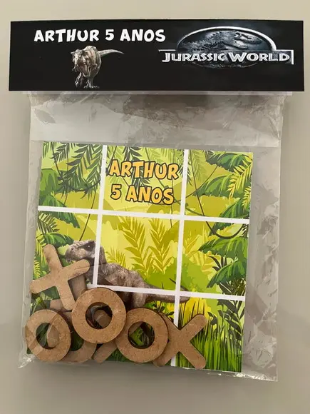 Jogo da Velha Personalizado Jurassic World
