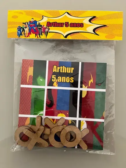 Jogo da Velha Personalizado Liga da Justiça
