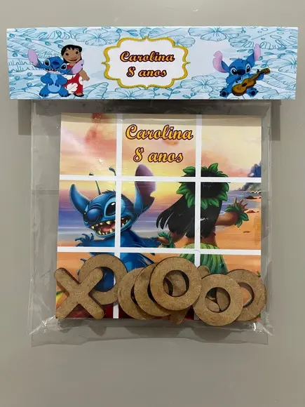 Jogo da Velha Personalizado Lilo & Stitch
