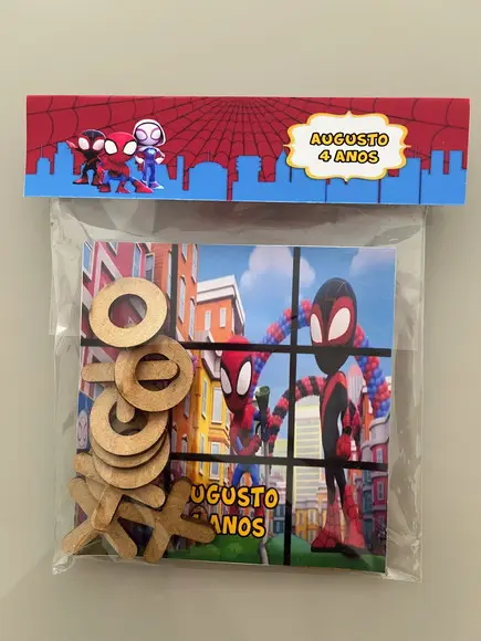 Jogo da Velha Personalizado Spidey e Seus Amigos Esp
