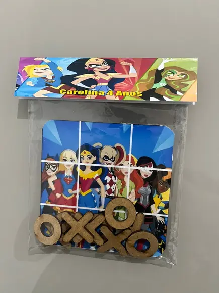 Jogo da Velha Personalizado Super Hero Girls