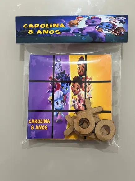 Jogo da Velha Personalizado Super Monstros em Ação