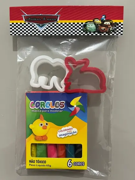 Kit Massinha Personalizada Carros