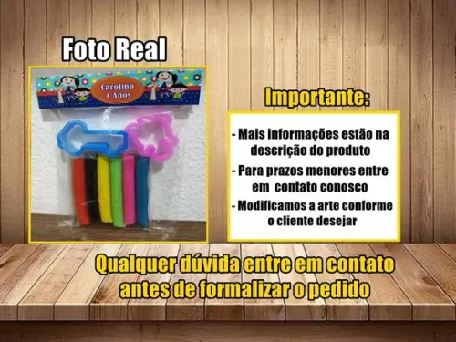 Kit Massinha Personalizada Confeitaria