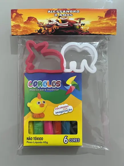 Kit Massinha Personalizada Kung Fu Panda