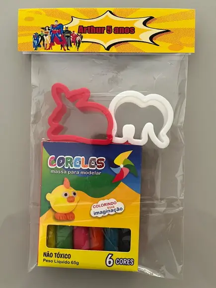 Kit Massinha Personalizada Liga da Justiça