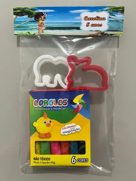 Kit Massinha Personalizada Moana