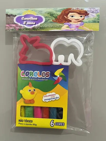 Kit Massinha Personalizada Princesinha Sofia