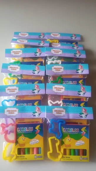 Kit Massinha Personalizada Pequena Sereia