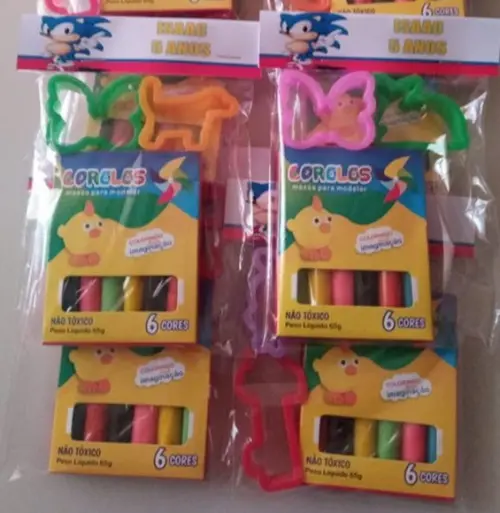 Kit Massinha Personalizada Sonic