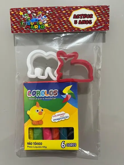 Kit Massinha Personalizada Super Mário