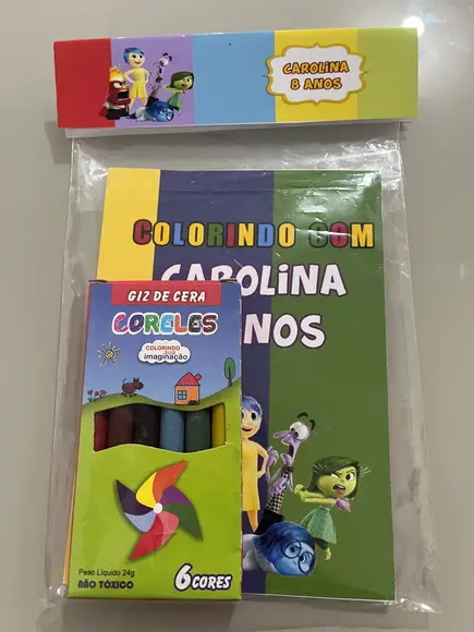 Kit para Colorir Revistinha com Giz de Cera Divertidamente