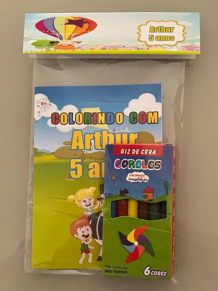 Kit para Colorir Revistinha com Giz de Cera Mundo Bita