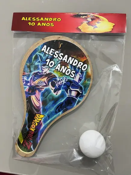 Kit Raquete para Ping Pong Personalizada Dragon Ball Z