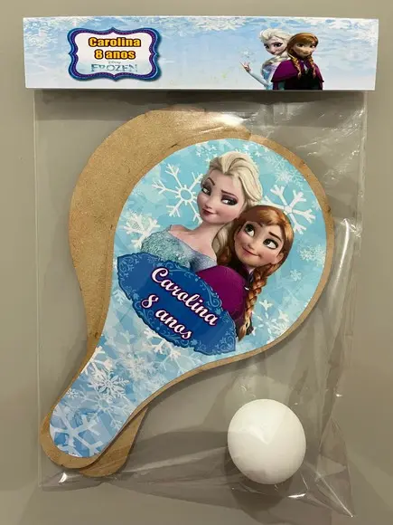 Kit Raquete para Ping Pong Personalizada Frozen