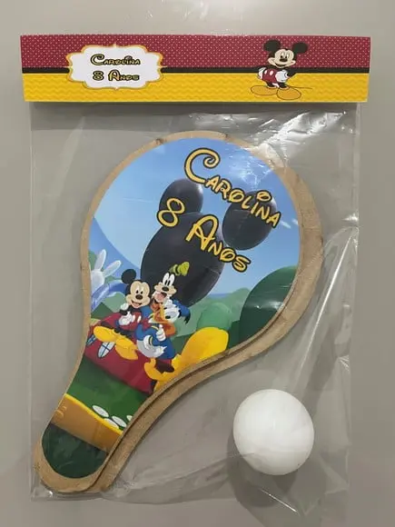 Kit Raquete para Ping Pong Personalizada Mickey