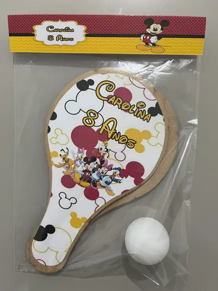 Kit Raquete para Ping Pong Personalizada Mickey