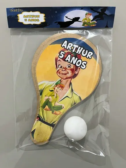 Kit Raquete para Ping Pong Personalizada Peter Pan
