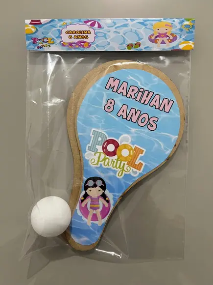 Kit Raquete para Ping Pong Personalizada Pool Party