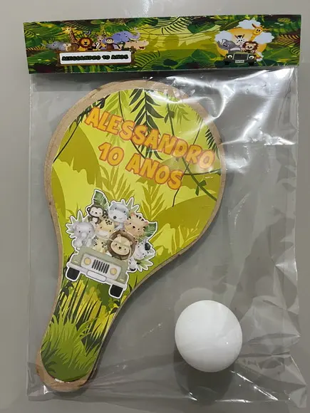 Kit Raquete para Ping Pong Personalizada Safari