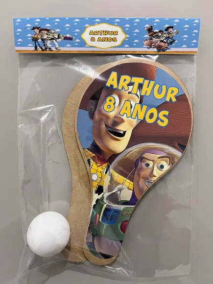Kit Raquete para Ping Pong Personalizada Toy Story