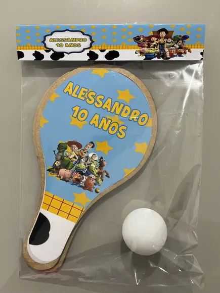 Kit Raquete para Ping Pong Personalizada Toy Story