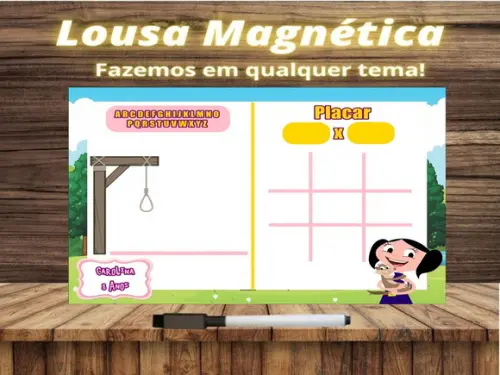 Lousa Magnética + J.v + Forca Show da Luna com Embalagem