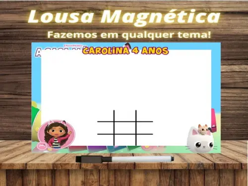 Lousa Magnética + J.v Casa Mágica da Gabby com Embalagem