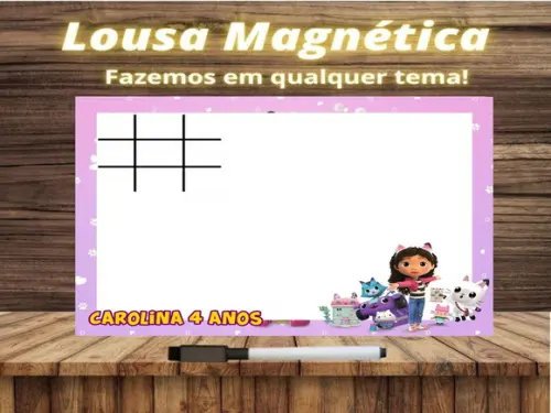 Lousa Magnética + J.v Casa Mágica da Gabby com Embalagem