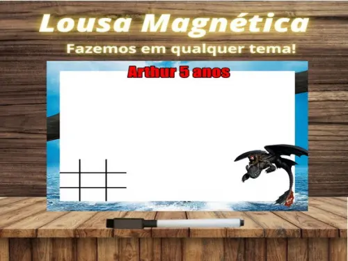 Lousa Magnética + J.v Como Treinar Seu Dragão com Embalagem